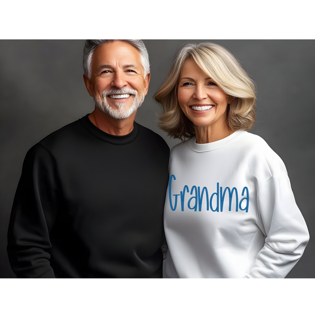 Grandma Embroidered Crewneck Sweatshirt – Cozy &amp; Timeless Gift for Grandma