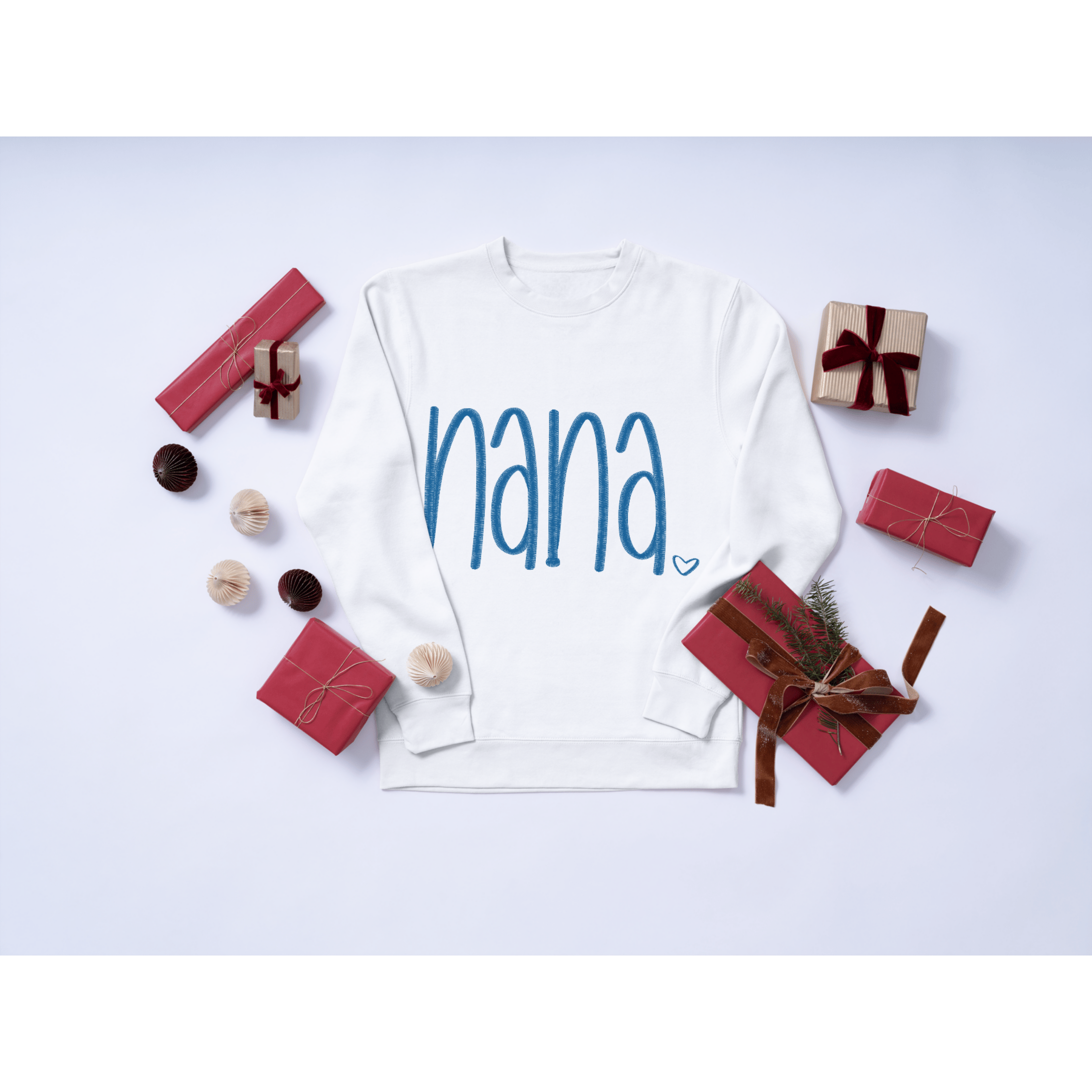 Nana Embroidered Crewneck Sweatshirt – Cozy &amp; Thoughtful Grandma Gift