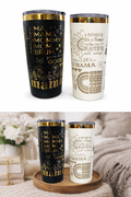 Luxury Mama Tumbler – Personalized Mom Cup | Gold Engraved Stainless Steel Travel Mug | Mother’s Day Gift | Custom Laser Engraved Tumbler