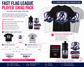 Fast Flag League Player Swag Pack | FFL T-Shirt, Water Bottle & Stickers