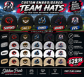 Fast Flag League Custom Embroidered Team Hat | Dragons, Owls, Rhinos, Dogs & FFL