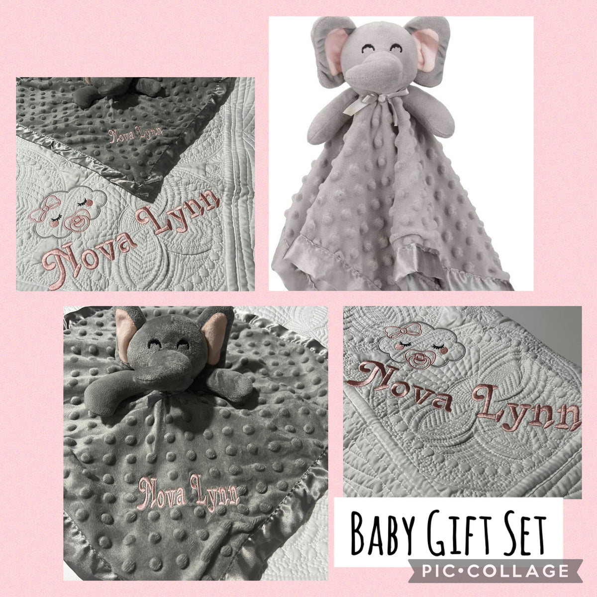 Personalized Heirloom Baby Quilt – Scalloped Edge | Custom Embroidered Baby Blanket