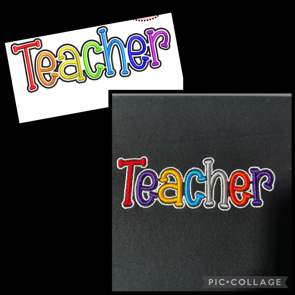 3D Puff Rainbow Teacher Shirt – Colorful Teacher Tee – Back to School Shirt – Teacher Appreciation Gift – Cute Teacher Shirt – Educator T-Shirt
